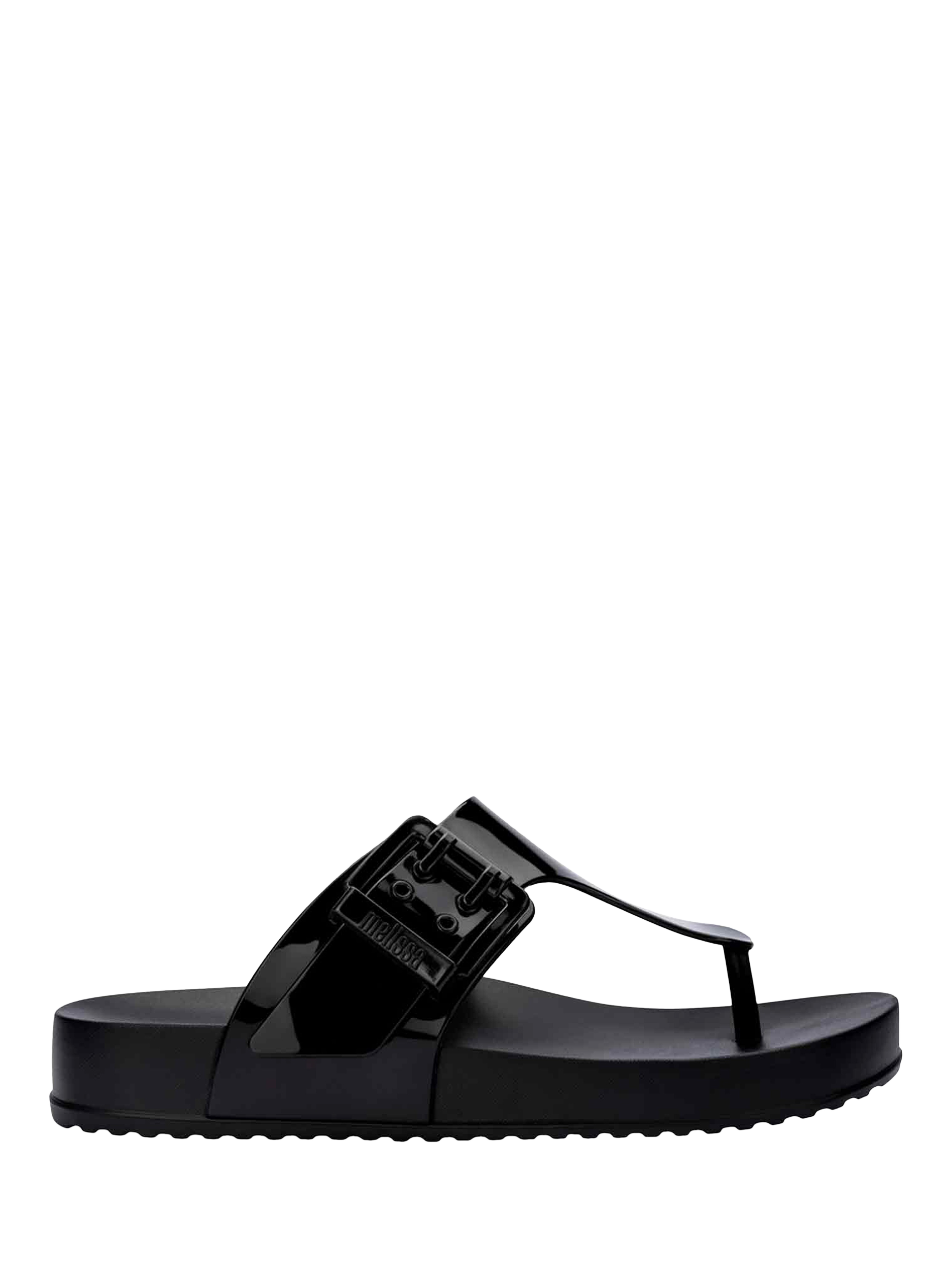 Product image 1 of 4, which shows Melissa Cozy Flip Flops, Black, 3