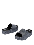 Melissa Free Total Denim Platform Slider Sandals