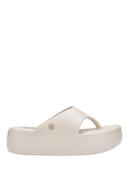 Melissa Free Platform Thong Slider Sandals, Off White