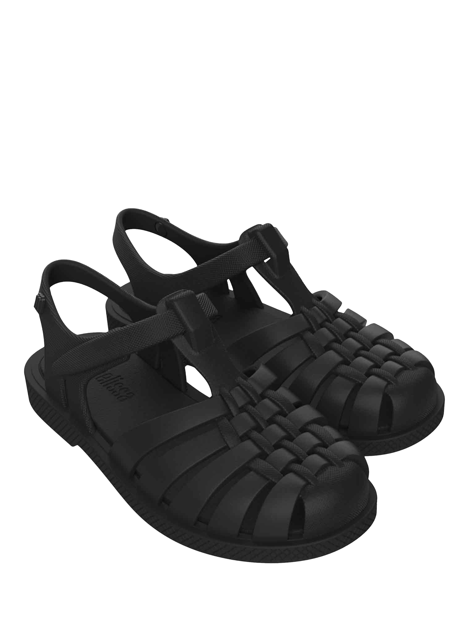 Product image 2 of 2, which shows Melissa Free Possession Strappy Sandals, Black, 3