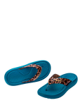 Melissa Station Platform Flip Flops, Blue