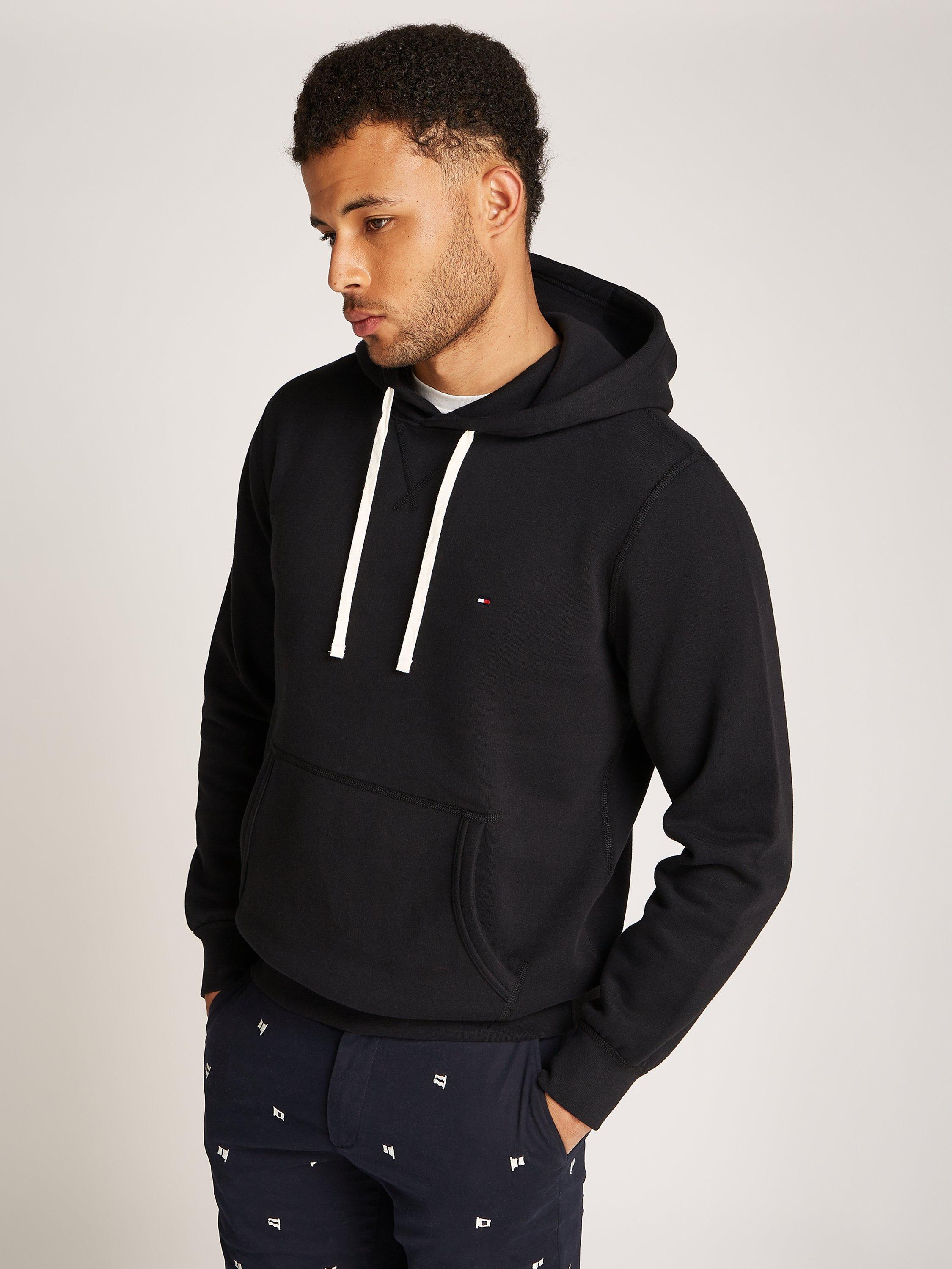 Product image 3 of 7, which shows Tommy Hilfiger Cotton Blend Fleece Hoodie, Black, XS