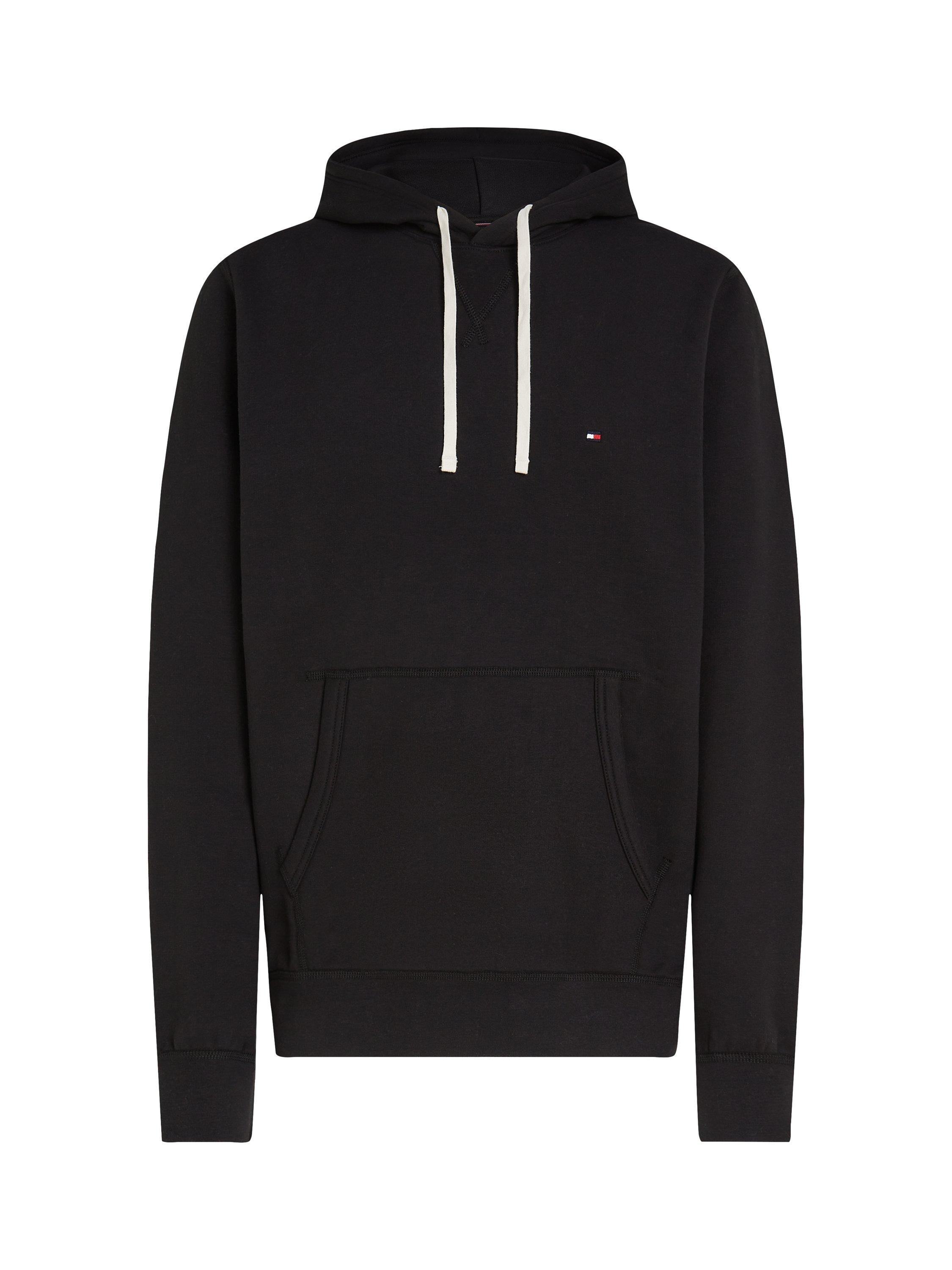 Product image 6 of 7, which shows Tommy Hilfiger Cotton Blend Fleece Hoodie, Black, XS