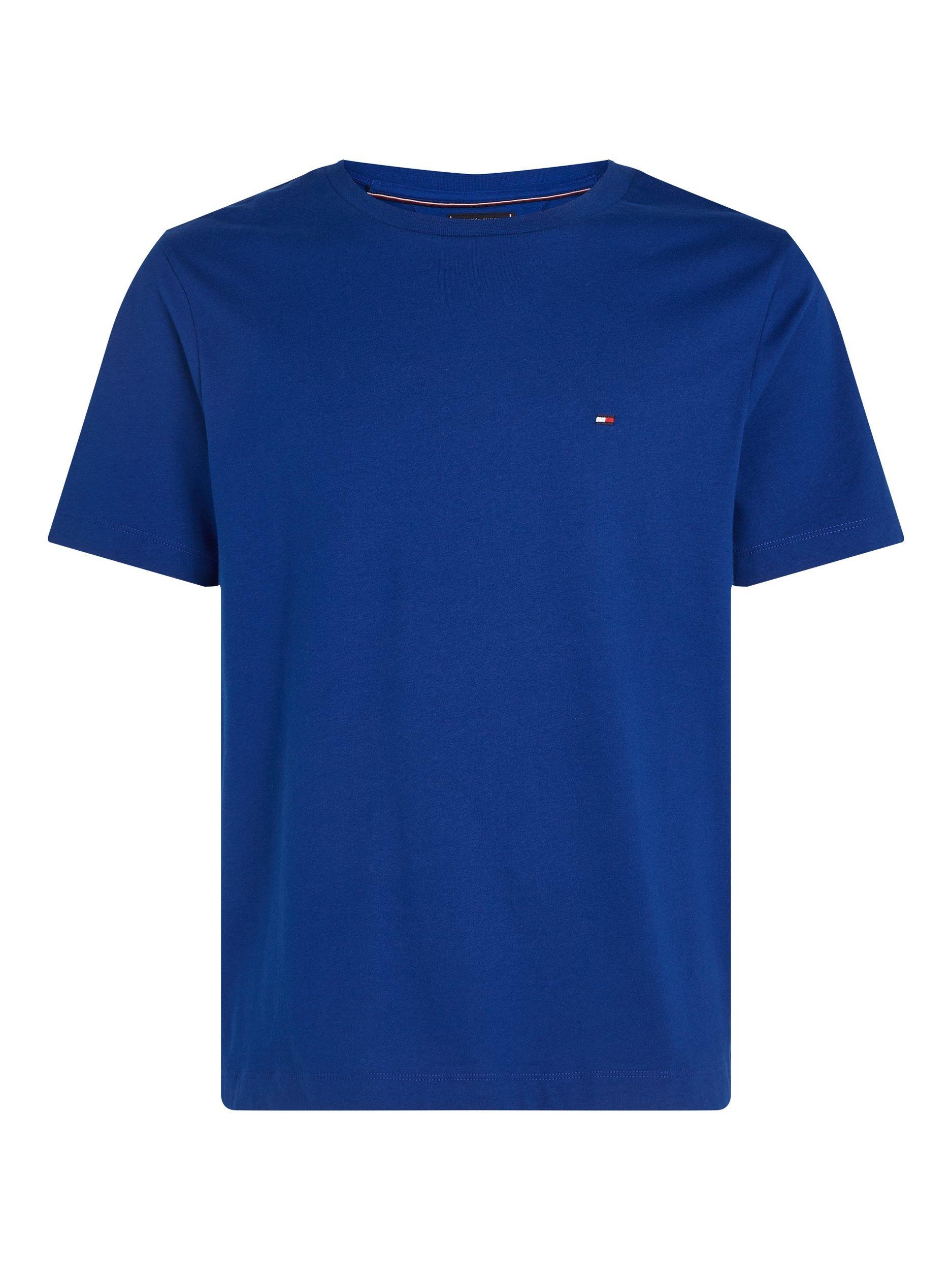 Product image 5 of 6, which shows Tommy Hilfiger Essential Cotton Regular Fit Short Sleeve T-Shirt, Wedge Blue, S