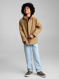 Mango Kids' Max Parka Jacket, Beige - view 2, Beige