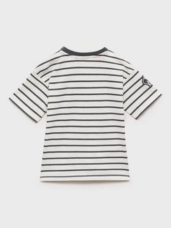 Mango Kids' Paw Patrol Stripe T-Shirt, Charcoal - view 2, Charcoal