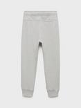 Mango Kids' Focus Cotton Drawstring Joggers, Medium Grey