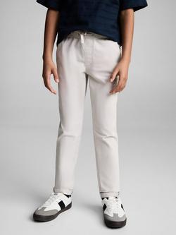 Mango Kids' Franky Drawstring Trousers, Natural White