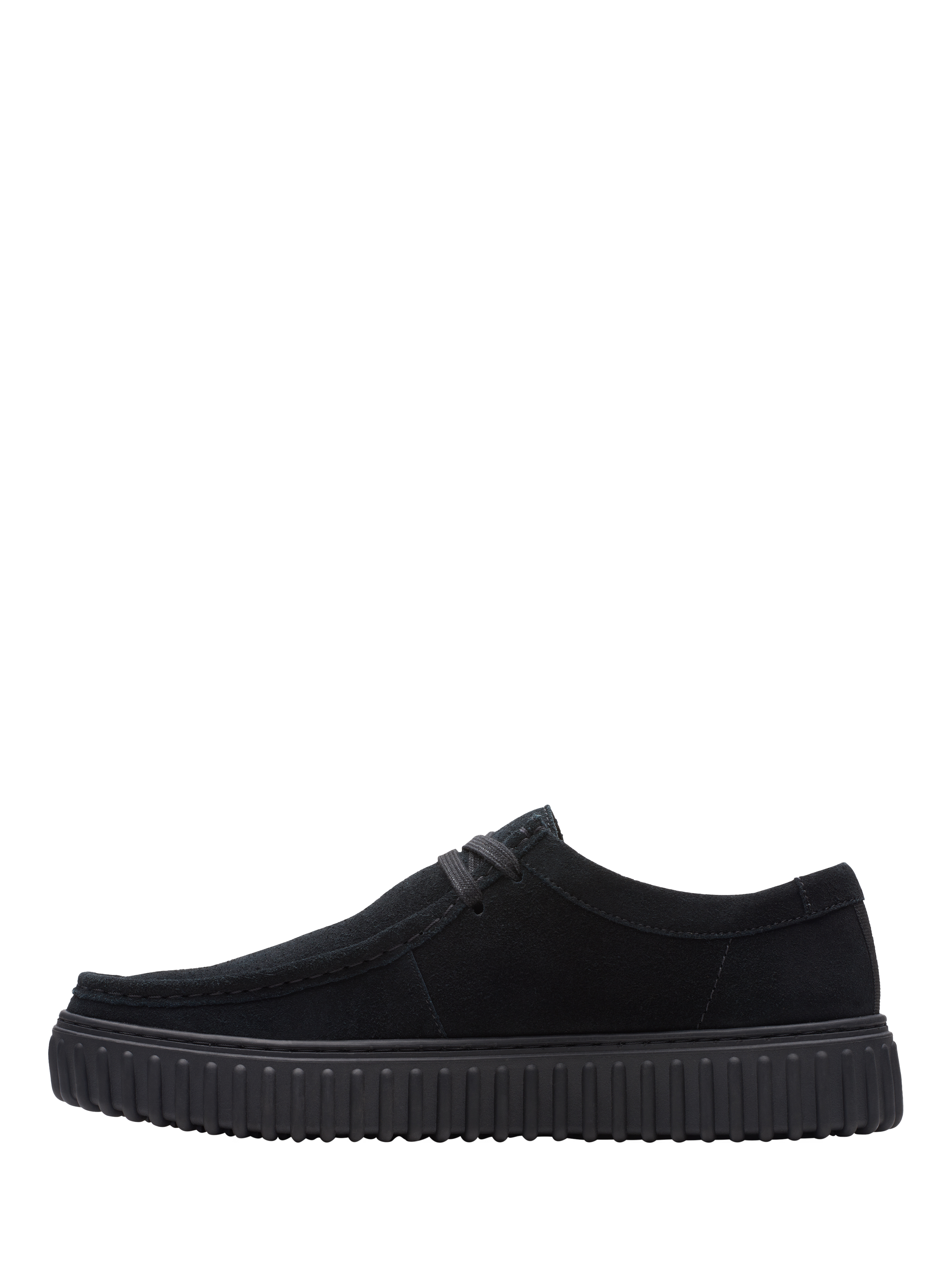 Product image 5 of 7, which shows Clarks Torhill Lo Suede Loafers, Black, 7