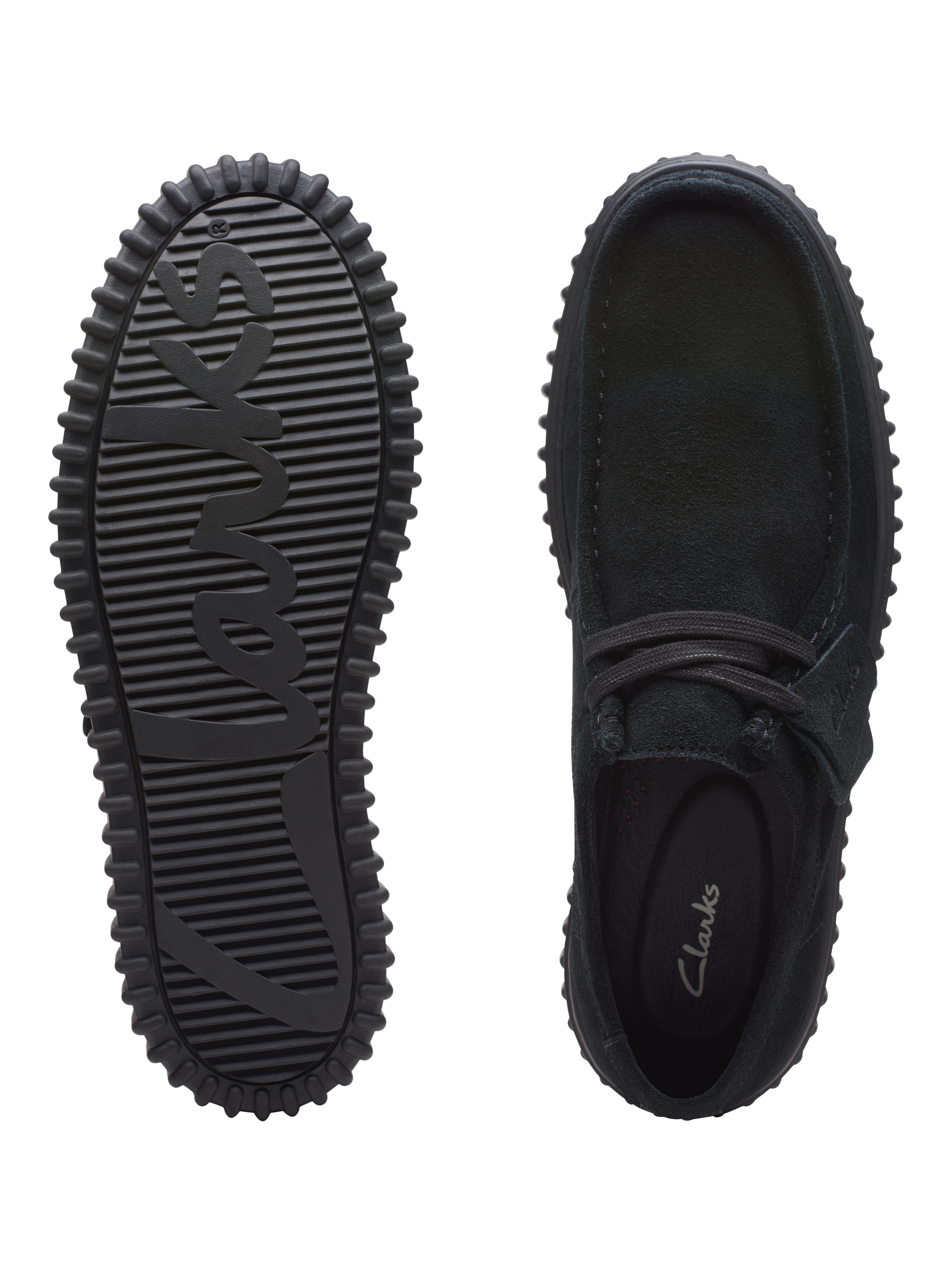 Product image 7 of 7, which shows Clarks Torhill Lo Suede Loafers, Black, 7