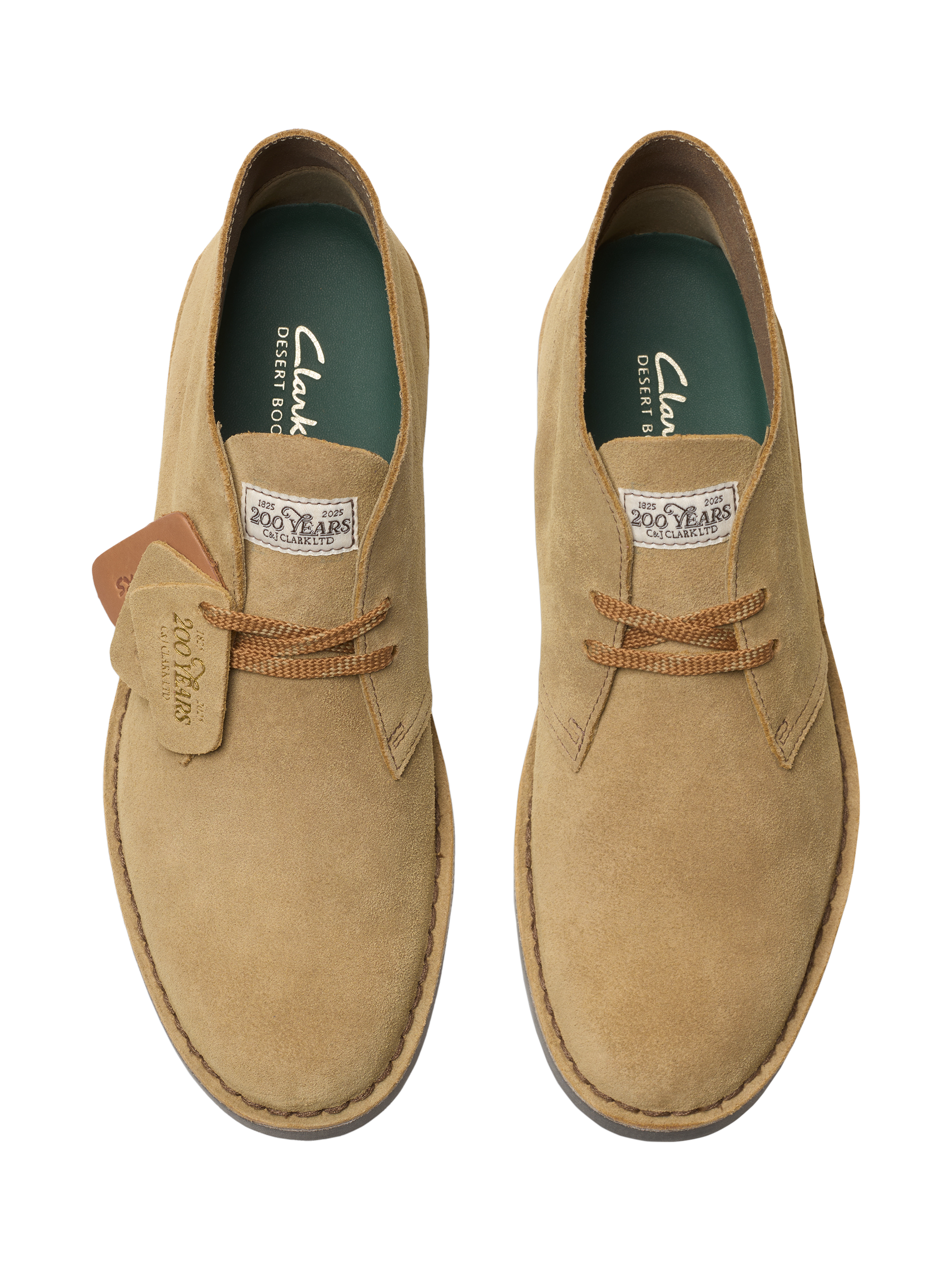 Product image 6 of 8, which shows Clarks Evo Suede Desert Boots, Sand, 8