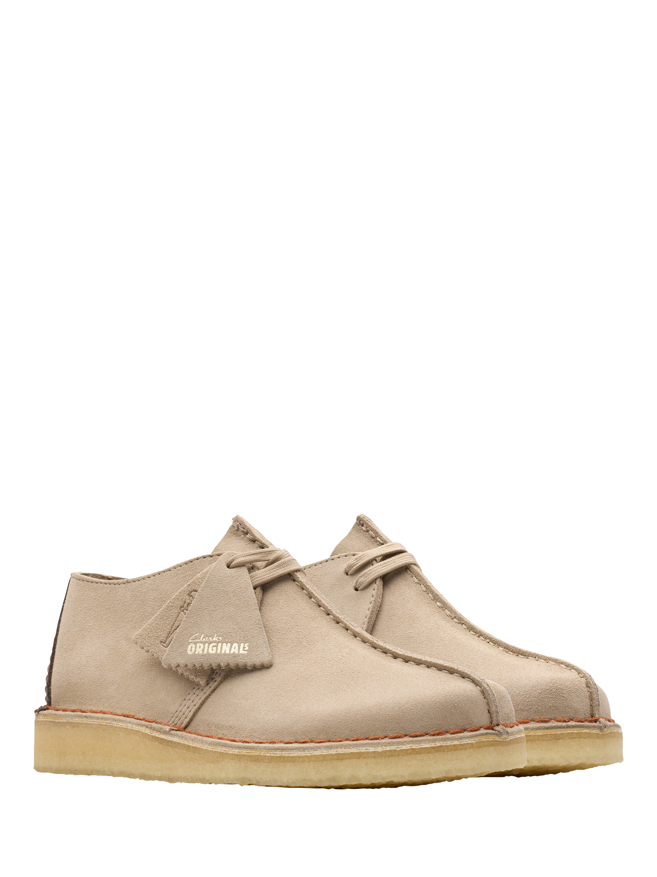 Product image 4 of 8, which shows Clarks Originals Desert Trek Suede Shoes, Sand, 7