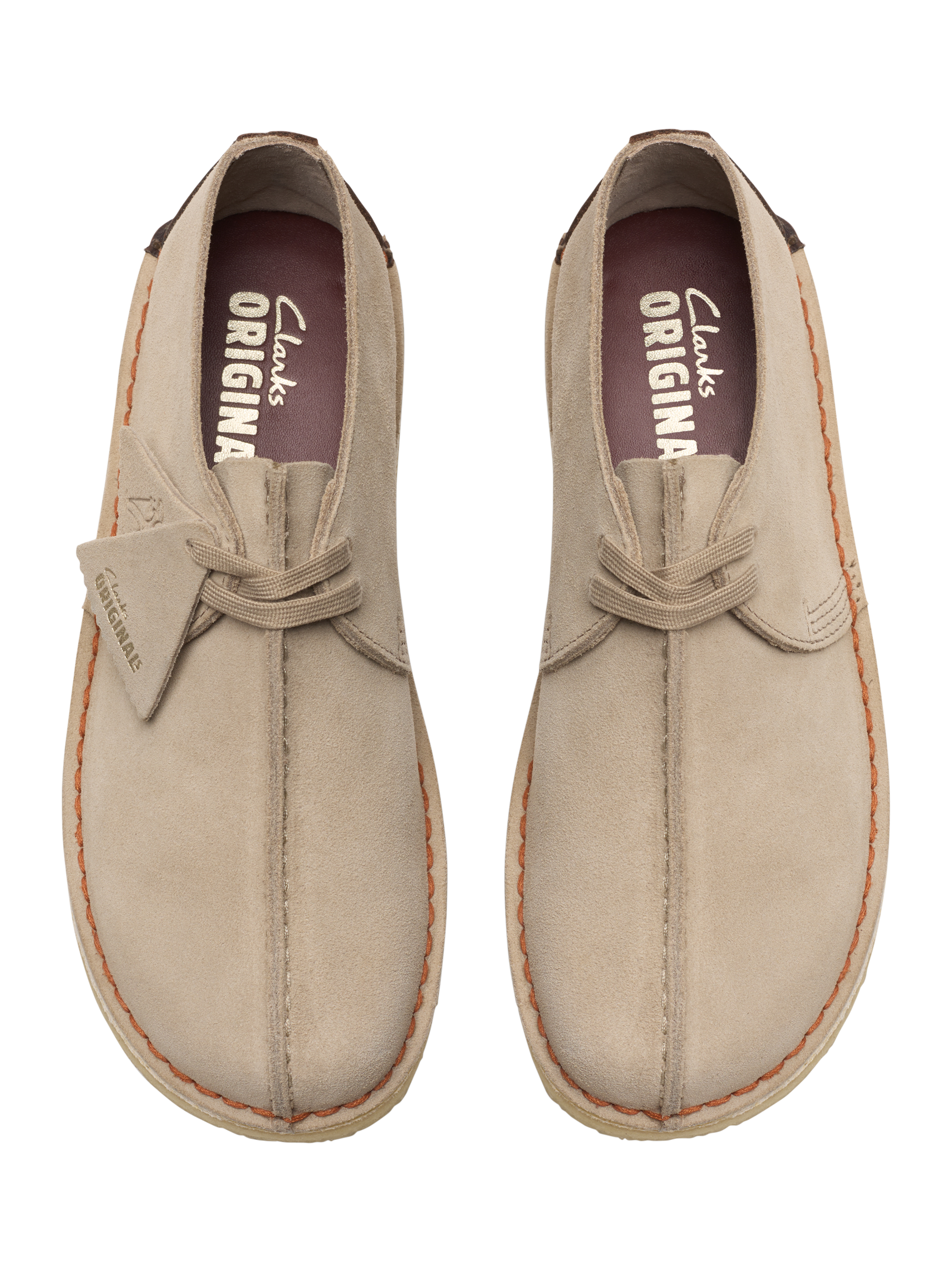 Product image 6 of 8, which shows Clarks Originals Desert Trek Suede Shoes, Sand, 7
