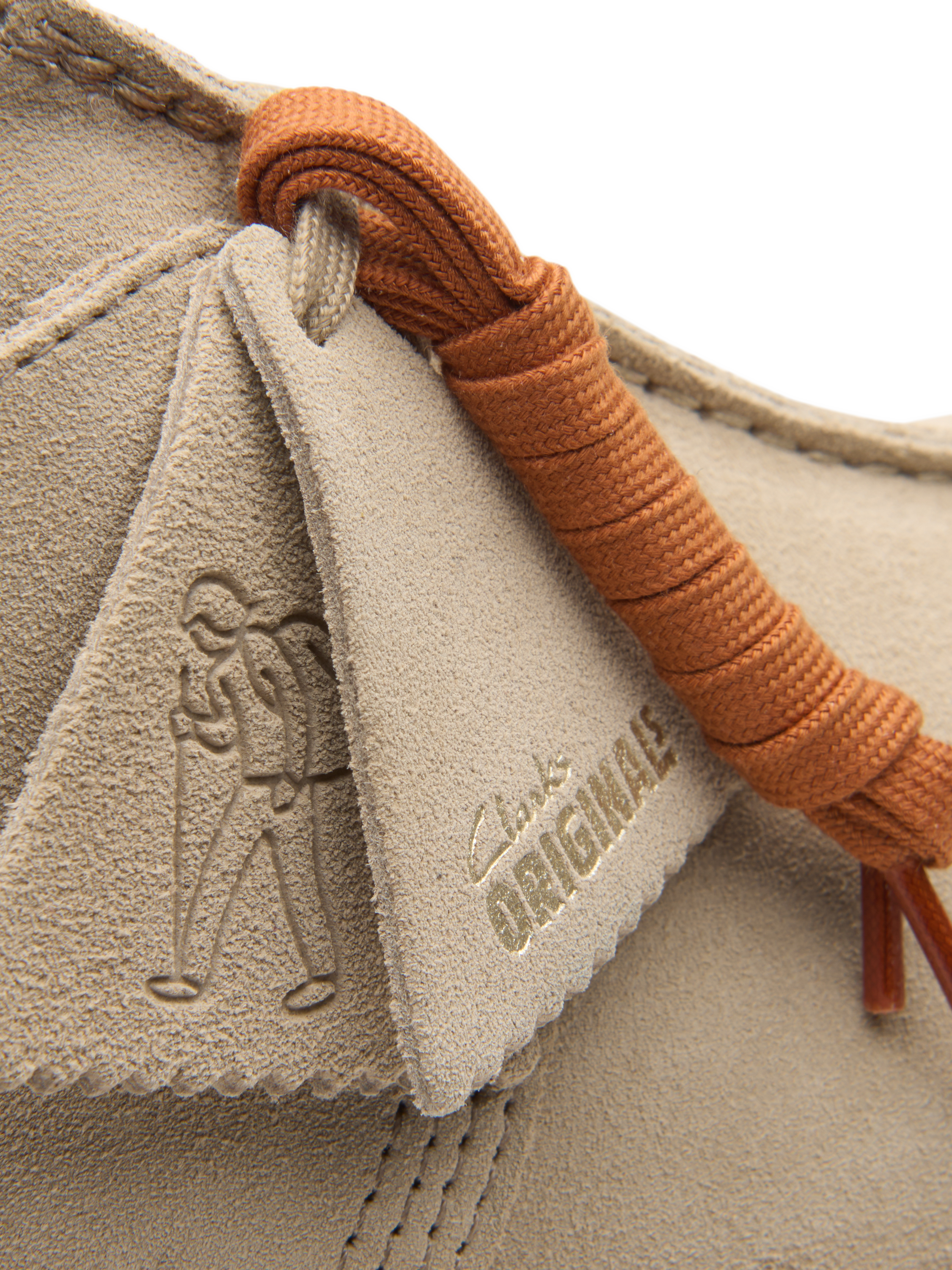 Product image 8 of 8, which shows Clarks Originals Desert Trek Suede Shoes, Sand, 7