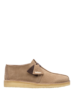 Clarks Originals Desert Trek Suede Shoes, Wolf, Wolf