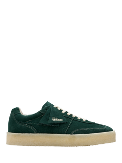 Clarks Originals Tor 80 Suede Lace Up Trainers, Pine Green, Pine Green