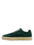 Clarks Originals Tor 80 Suede Lace Up Trainers, Pine Green