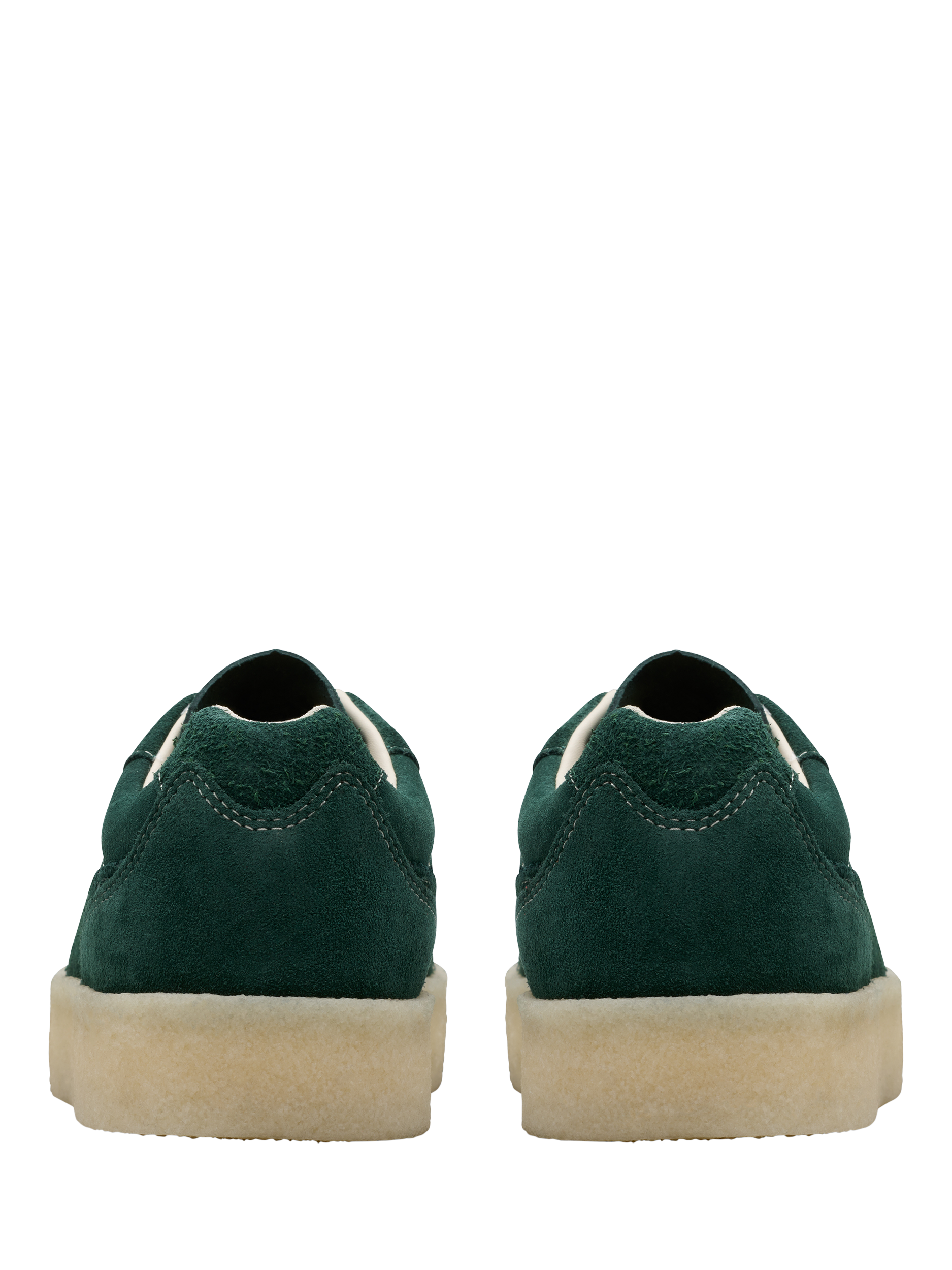 Product image 5 of 7, which shows Clarks Originals Tor 80 Suede Lace Up Trainers, Pine Green, 7