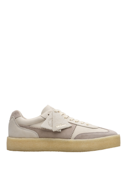 Clarks Originals Tor 80 Suede Lace Up Trainers, Off White, Off White