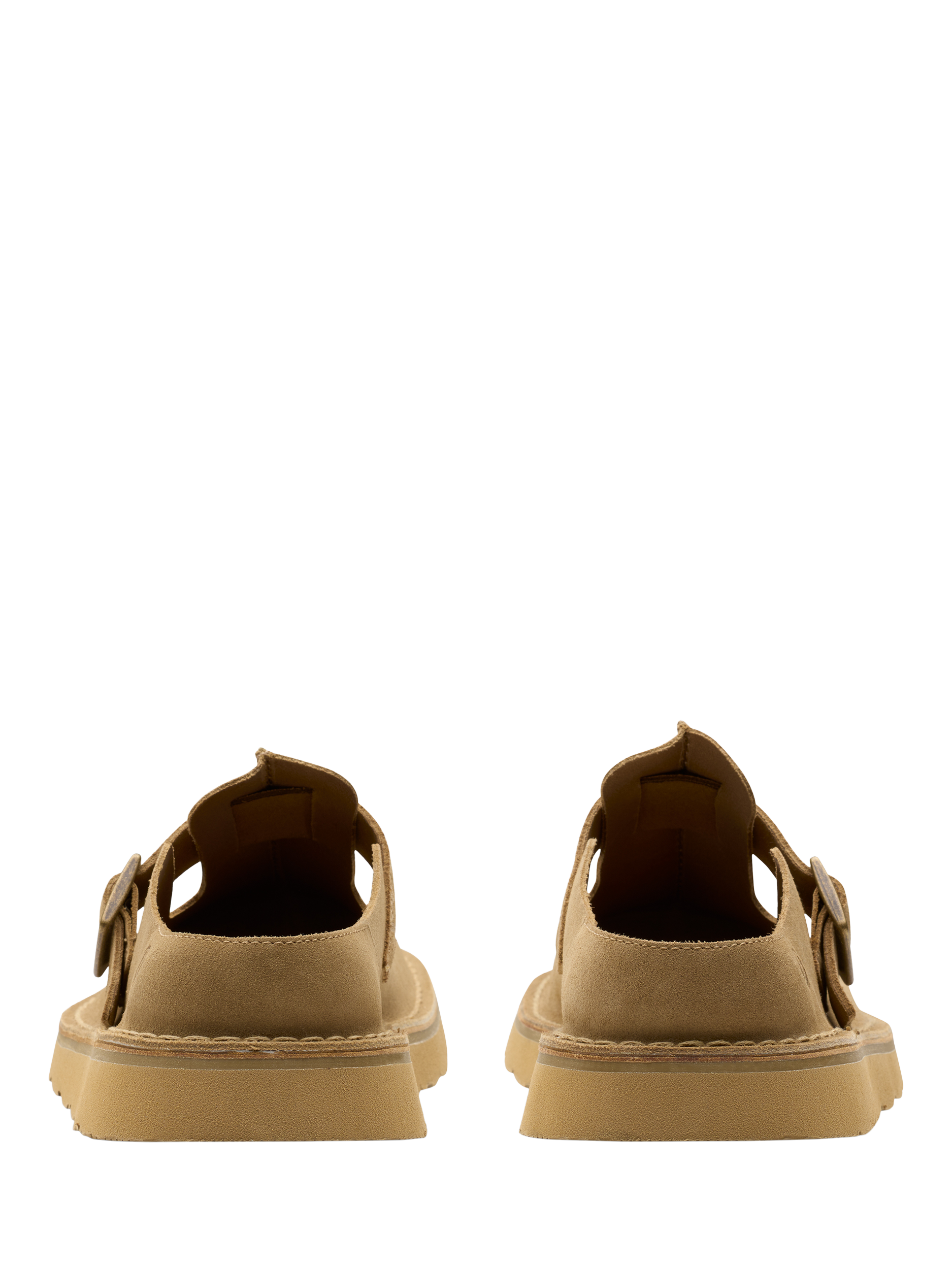 Product image 5 of 7, which shows Clarks Solsbury Suede Mule Sandals, Sand, 11