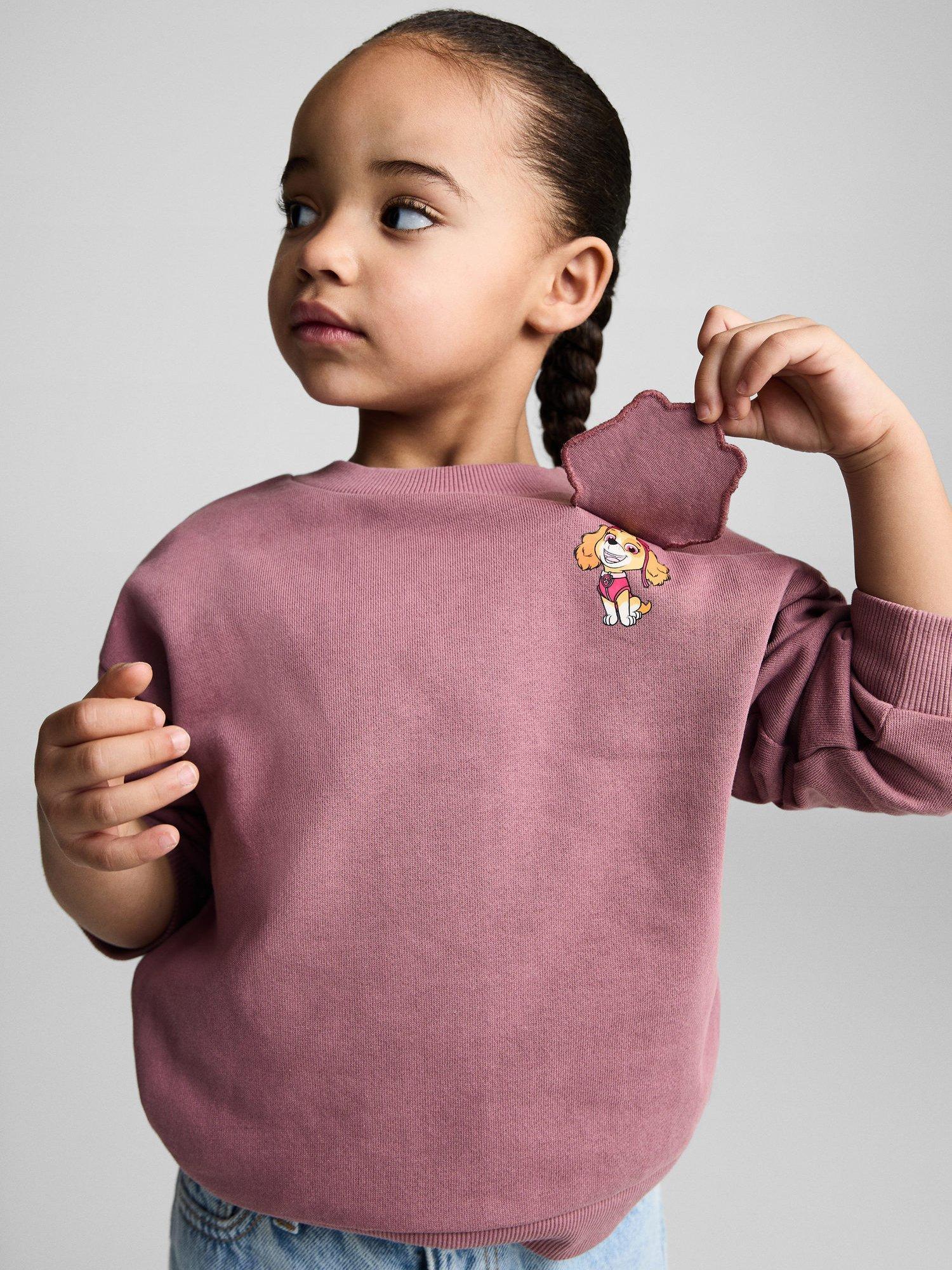 Product image 1 of 8, which shows Mango Kids' Paw Patrol Lift The Flap Sweatshirt, Dark Red, 5-6 years