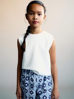 Mango Kids' Luri Vest Top, Natural White, Natural White