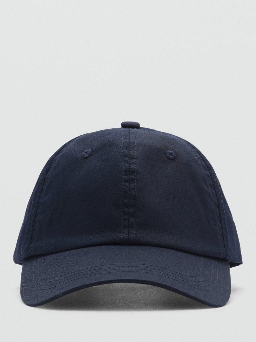 Mango Basic Baseball Cap, Navy
