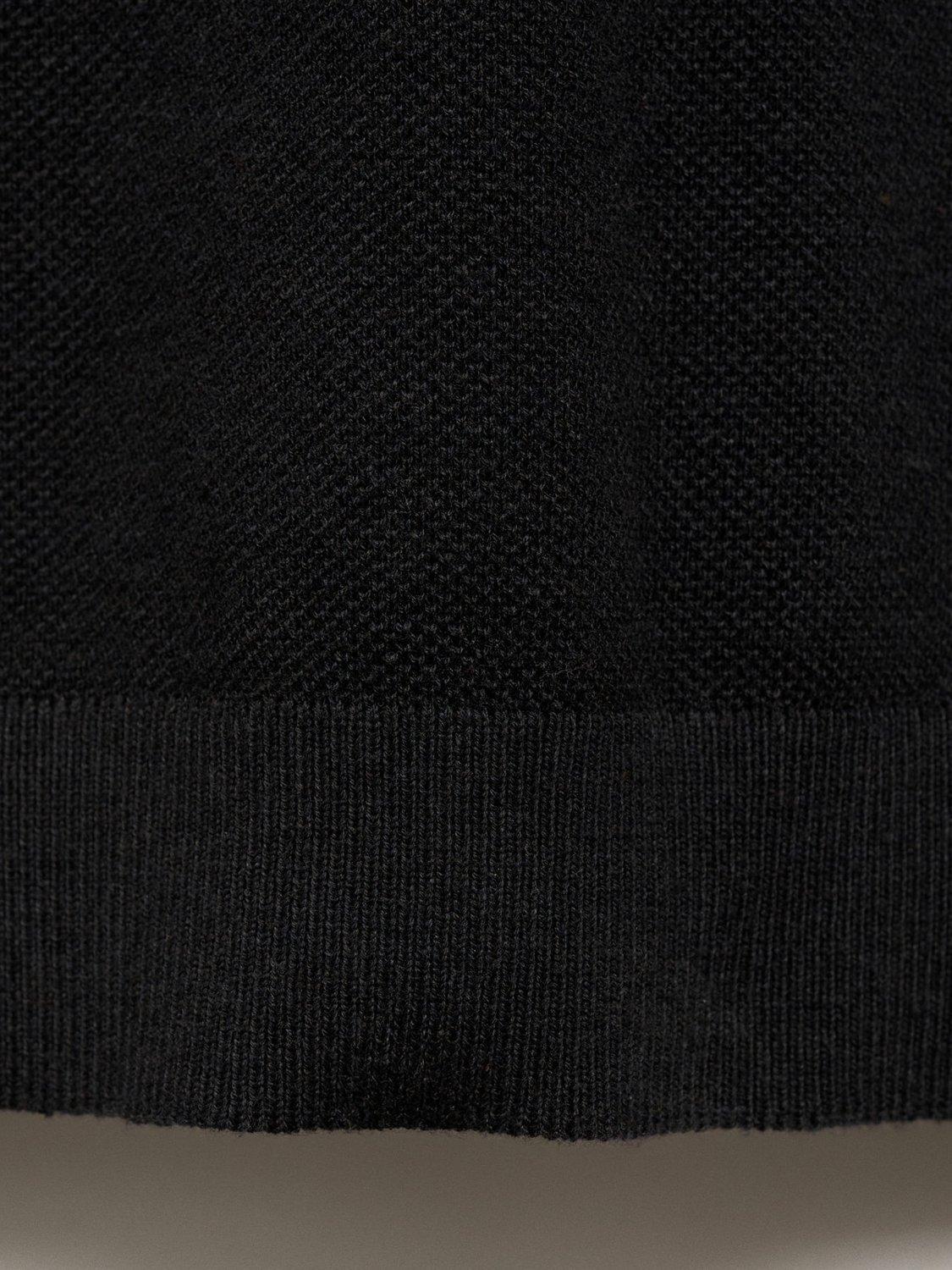 Product image 5 of 8, which shows Mango Andrew Cotton Blend Slim Fit Short Sleeve Polo Shirt, Black, S