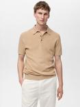 Mango Andrew Cotton Blend Slim Fit Short Sleeve Polo Shirt