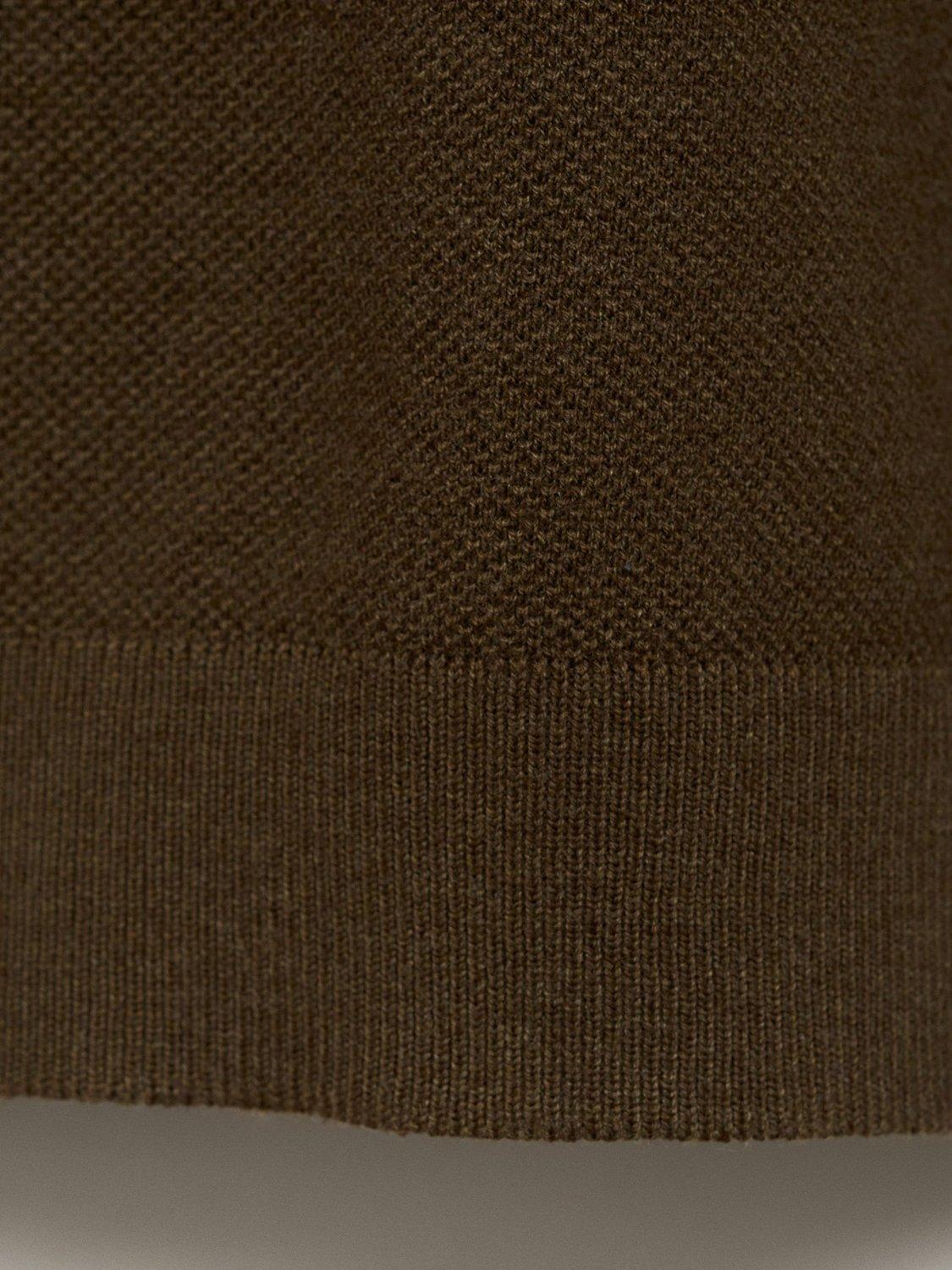 Product image 5 of 8, which shows Mango Andrew Slim Fit Polo Shirt, Brown, L