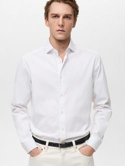 Mango Donosti Cotton Regular Fit Shirt, White