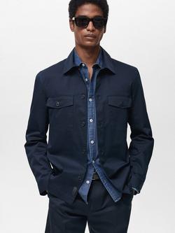 Mango Dublino Regular Fit Shirt, Navy