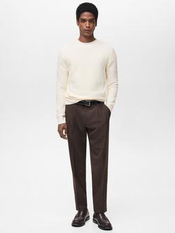 Mango Salas Cotton Slim Fit Jumper - view 2, Natural White