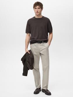 Mango Slim Fit Chinos, Natural White - view 2, Natural White