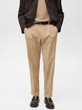 Mango Tropical Wool Blend Slim Fit Trousers