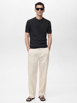 Mango Andrew Regular Fit T-Shirt - view 2, Black