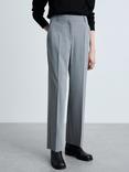 Mango Carlos Mid Rise Straight Trousers, Grey