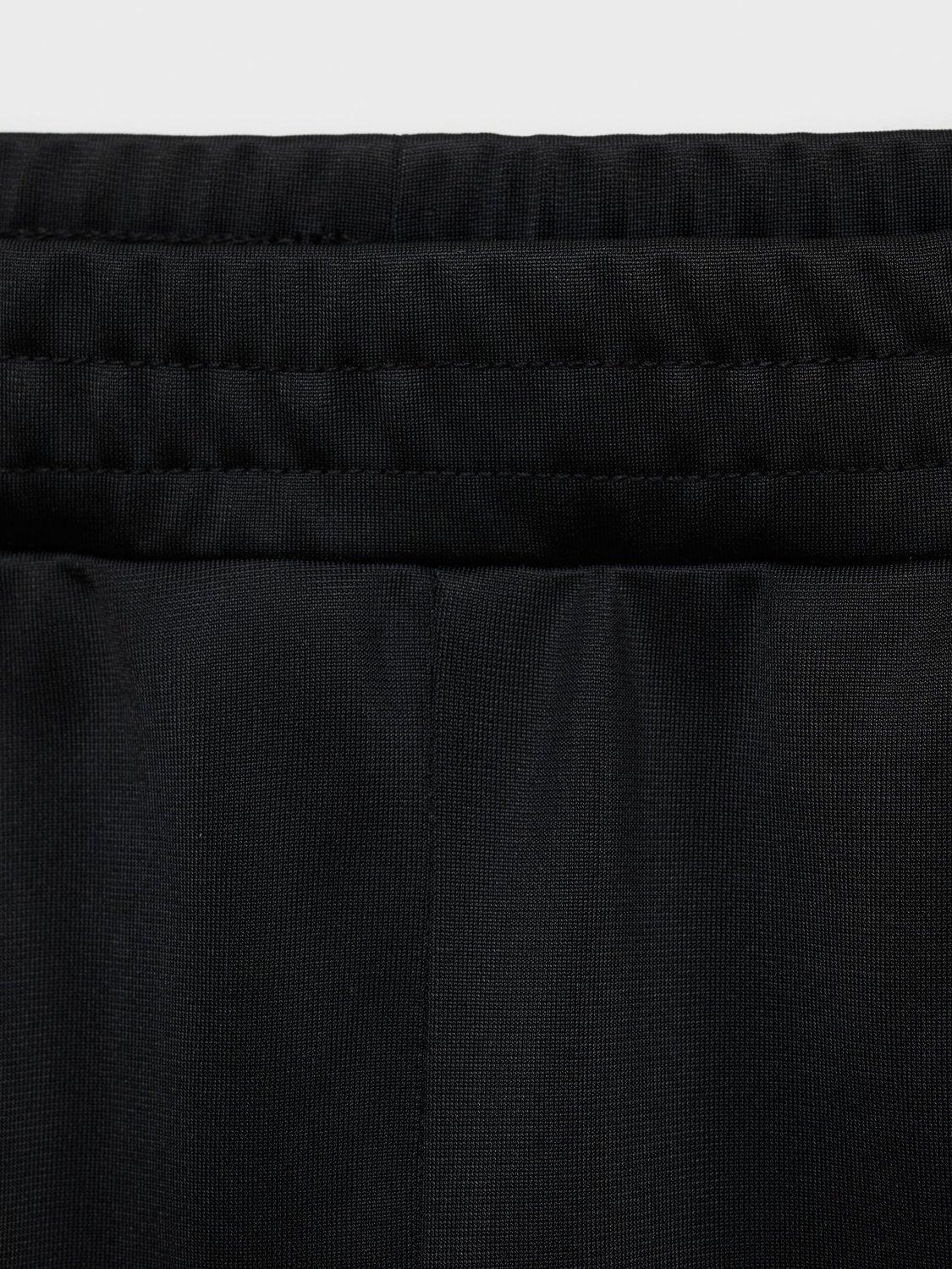 Product image 5 of 7, which shows Mango Garri Side Stripe Straight Leg Joggers, Black, L
