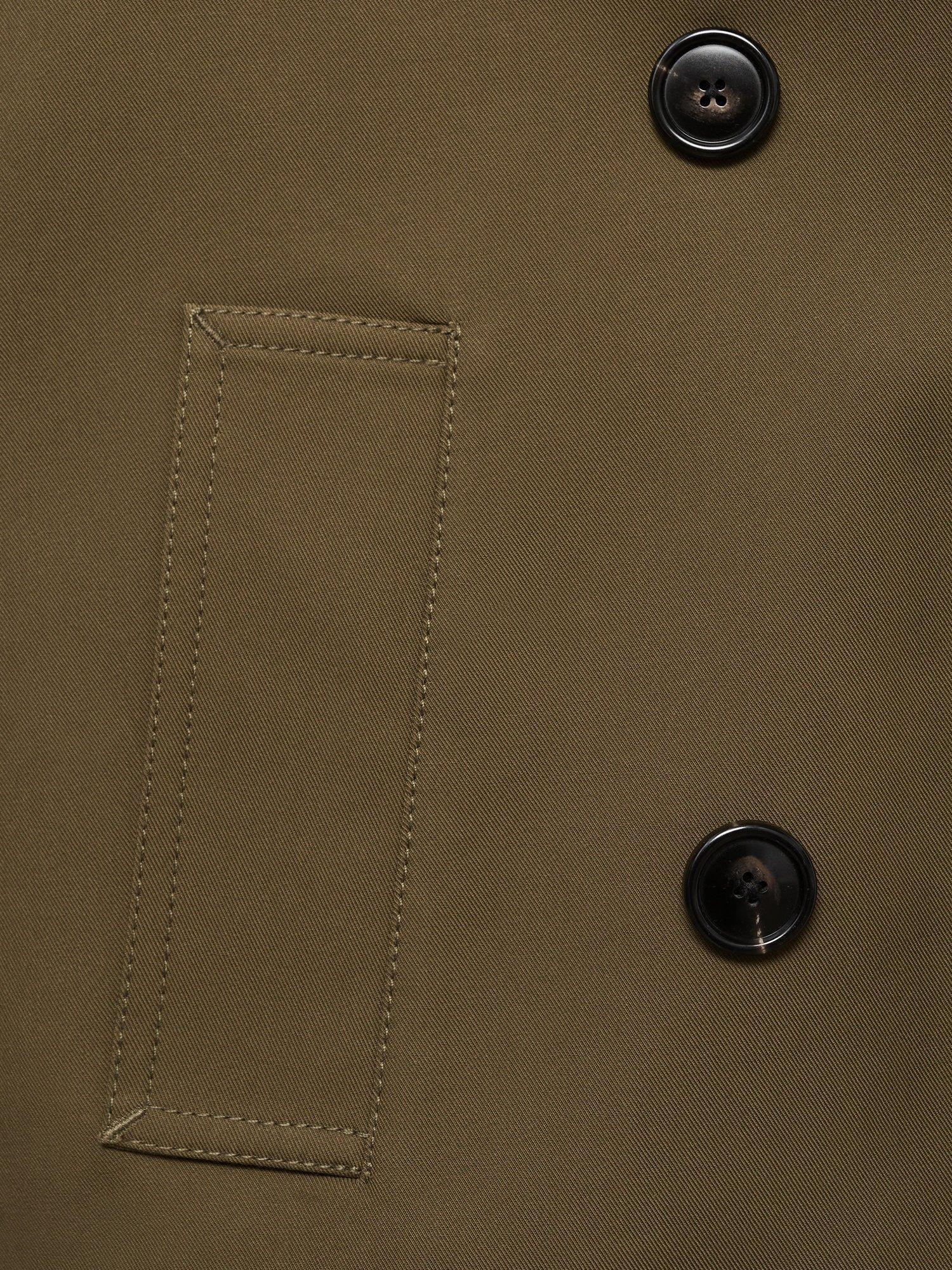 Product image 5 of 7, which shows Mango Habana Double Breasted Jacket, Khaki, XXS
