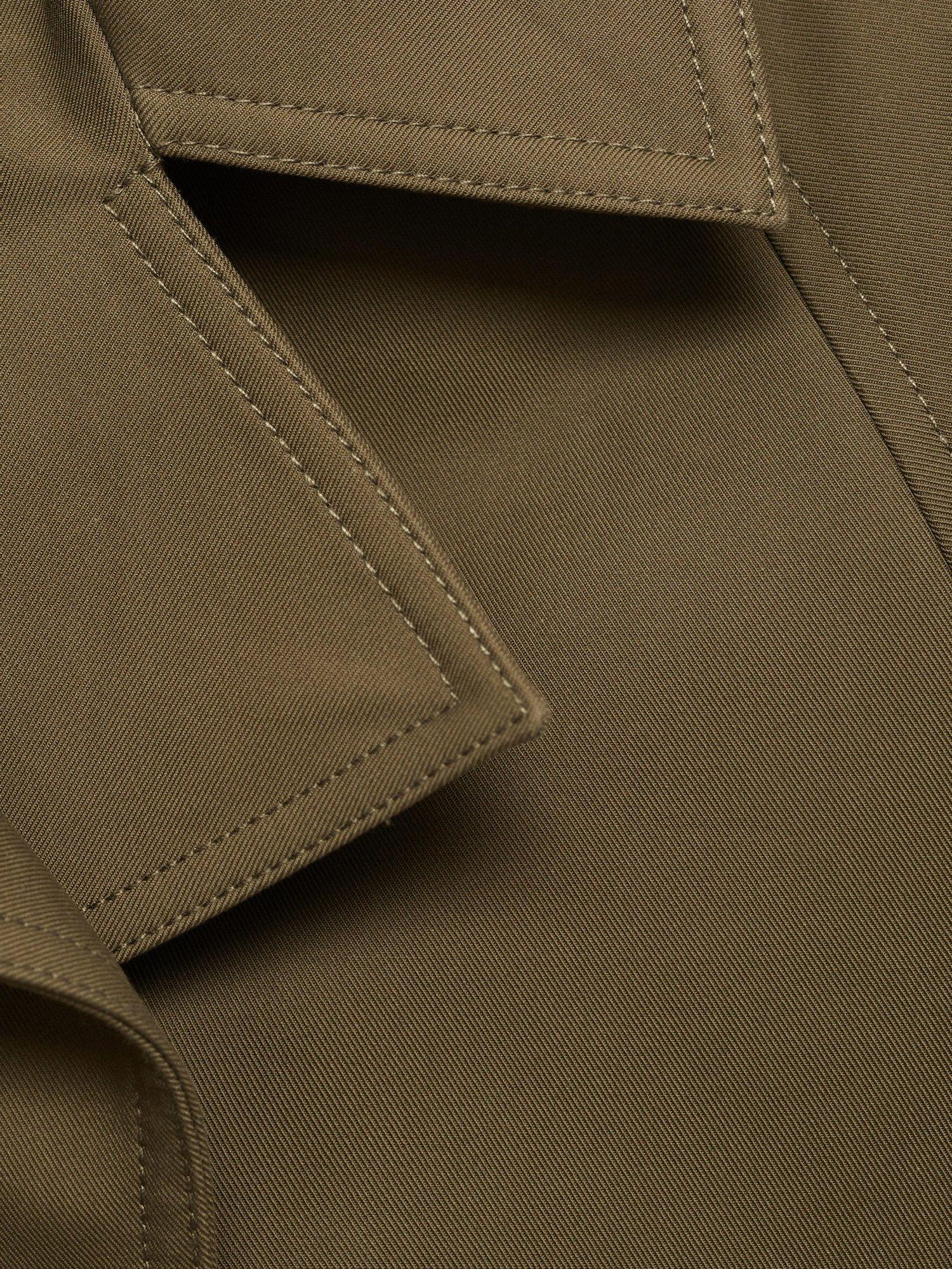 Product image 7 of 7, which shows Mango Habana Double Breasted Jacket, Khaki, XXS
