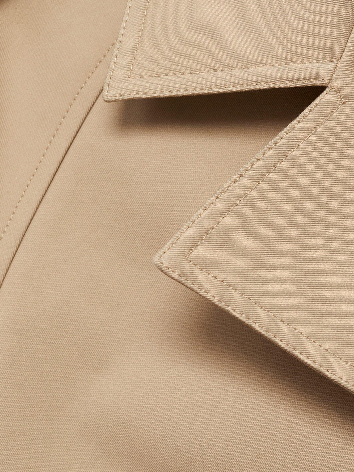 Product image 7 of 7, which shows Mango Habana Double Breasted Jacket, Medium Brown, XXS