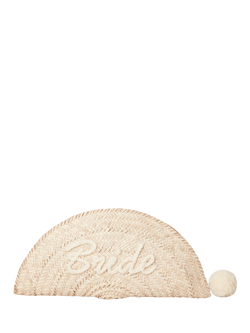 Malina Bride Raffia Clutch Bag, Raffia, Raffia