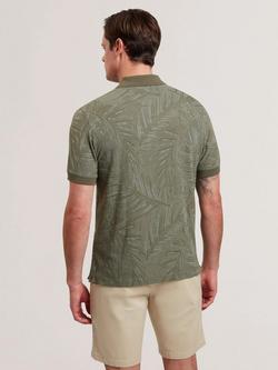 Ted Baker Edwine  Regular Fit Short Sleeve Polo Shirt, Khaki - view 2, Khaki