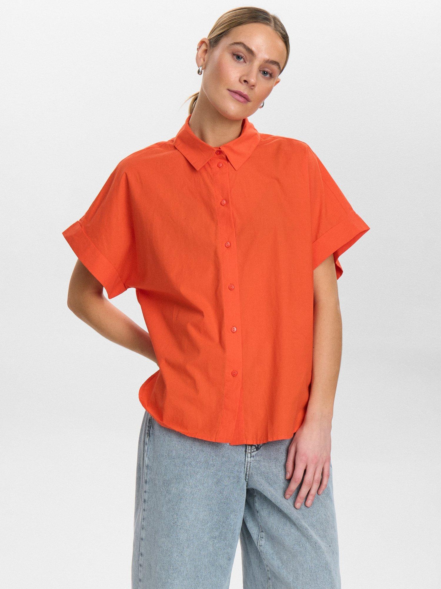 Product image 1 of 7, which shows Numph Nugiani Shirt, Red, 36