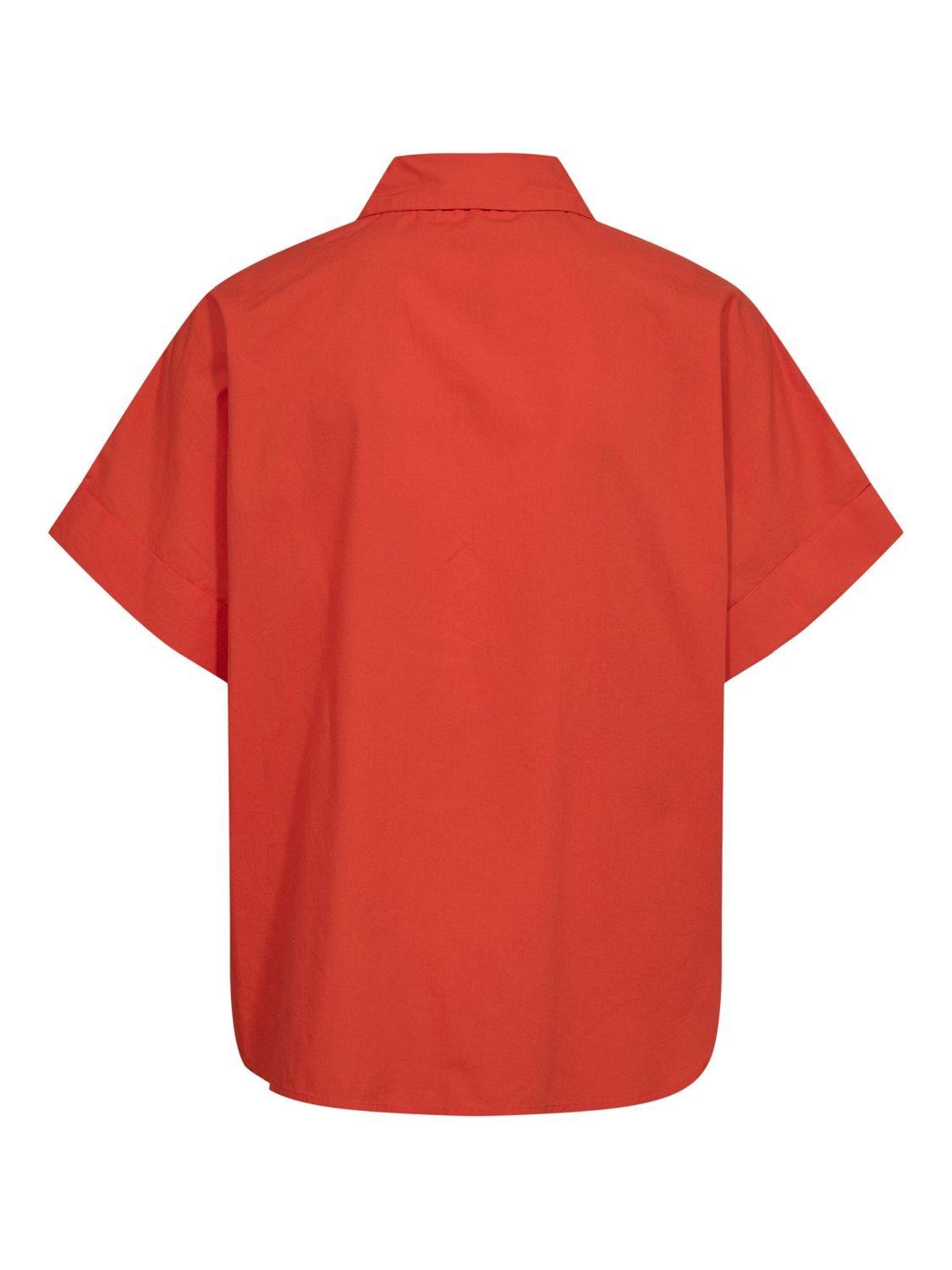 Product image 7 of 7, which shows Numph Nugiani Shirt, Red, 36