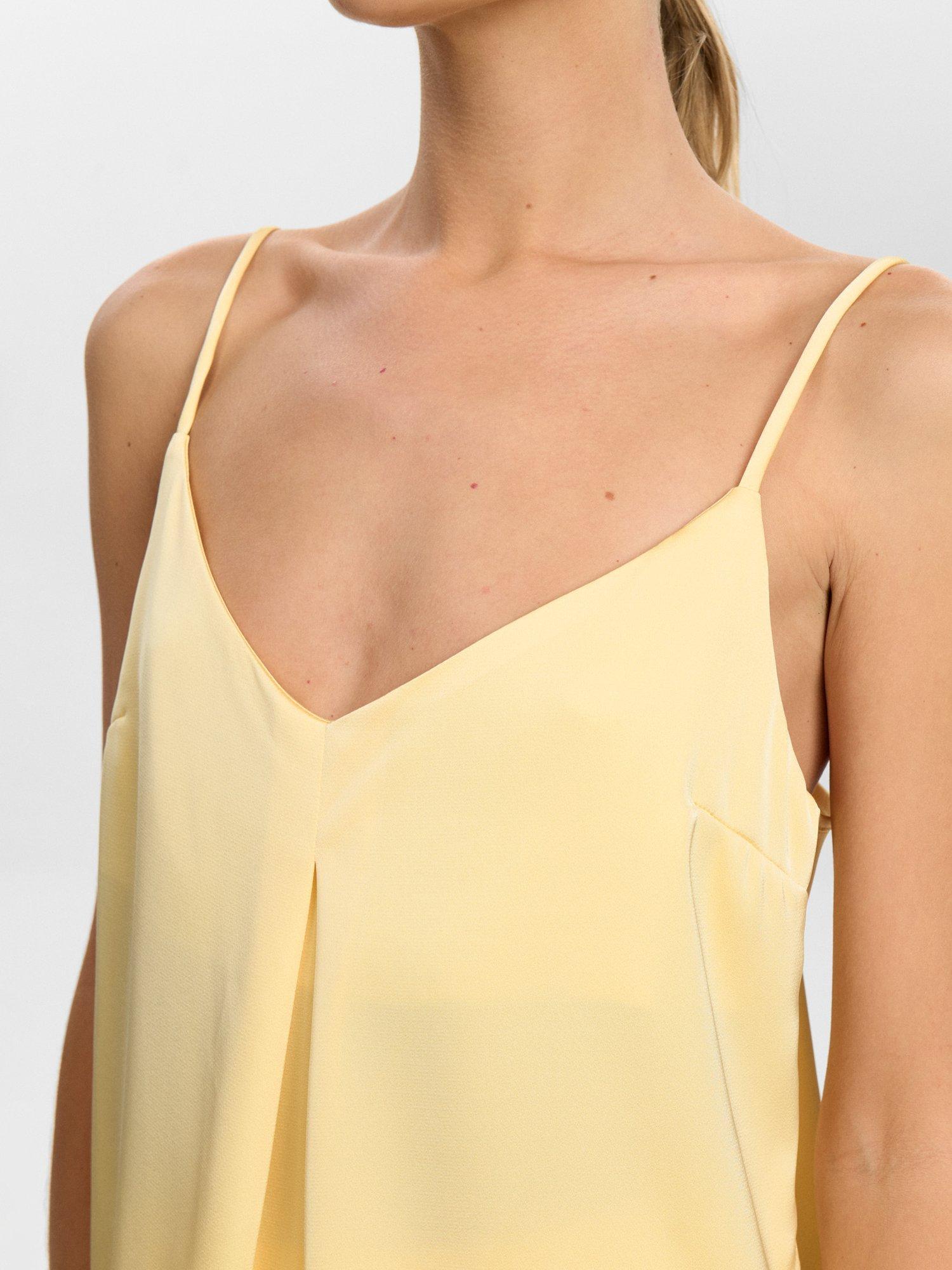 Product image 5 of 7, which shows Nuevery Strap Top, Yellow, 34