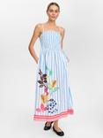 Numph Wendie Stripe Strappy Dress, Blue/White/Multi
