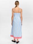 Numph Wendie Stripe Strappy Dress, Blue/White/Multi