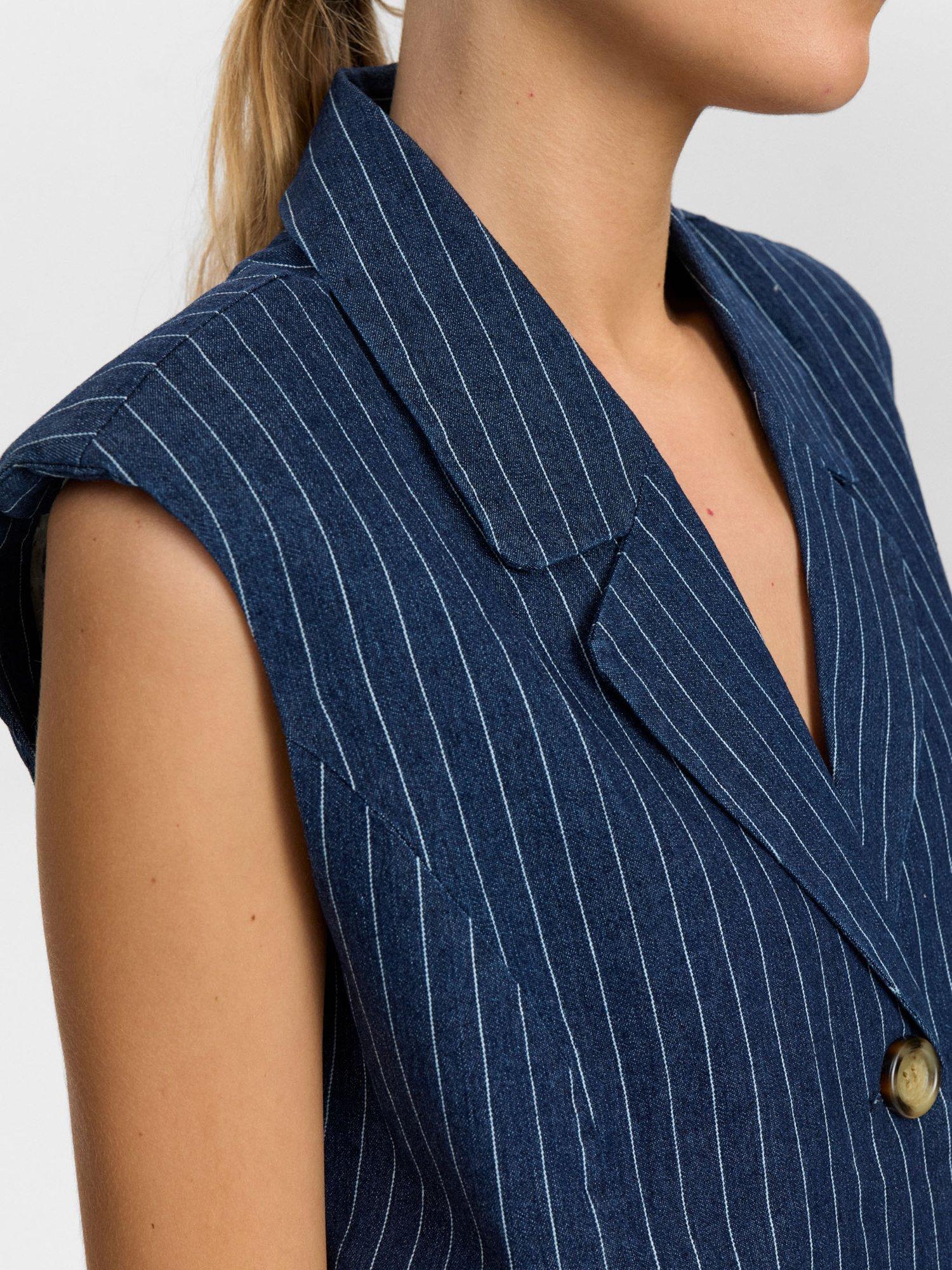 Product image 5 of 7, which shows Numph Nuvibeke Vest, Blue, 36