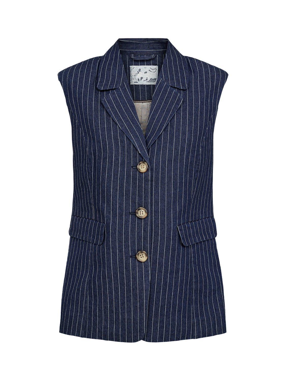 Product image 6 of 7, which shows Numph Nuvibeke Vest, Blue, 36